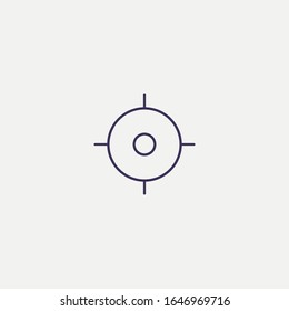 Outline target  icon.target  vector illustration. Symbol for web and mobile