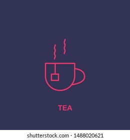 Outline tea icon.tea vector illustration. Symbol for web and mobile