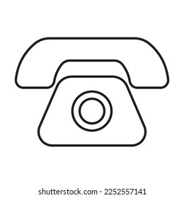 Outline Telephone icon vector, mobile phone icon, vector mobile phone icon