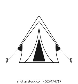 outline tent equipment camping activities