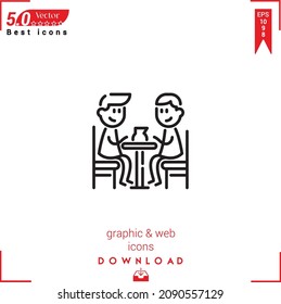Icono de la terraza de contorno. vector de icono de terraza aislado en fondo blanco. Diseño gráfico, diseño de material, iconos de los mejores vendedores, aplicación móvil, diseño de UI UX, vector de formato EPS 10