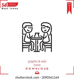 Outline terrace Icon. terrace icon vector isolated on white background. Graphic design, material-design, Best sellers icons, mobile application, UI UX design, EPS 10 format vector