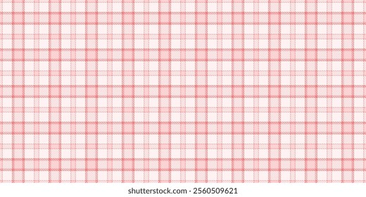 Outline textile background tartan, furry plaid check vector. Countryside pattern seamless fabric texture in sea shell and light colors palette.