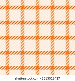 Outline textile vector background, cover plaid pattern fabric. 70s tartan check texture seamless in old lace and light colors palette.