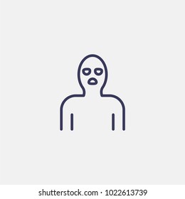 Outline thief icon illustration vector symbol