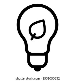 Outline Thin Line Lightbulb Icon