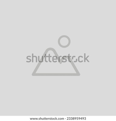 Outline thumbnail icon image preview vector symbol. No picture simple image placeholder