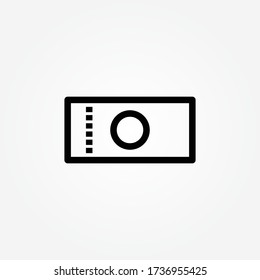 outline ticket icon design vector illustration