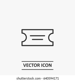 Outline Ticket  Icon Illustration Vector Symbol