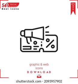 Outline ticket Icon. ticket icon vector isolated on white background. Graphic design, material-design, Best sellers 2022 icons, mobile application, UI UX design, EPS 10 format vector