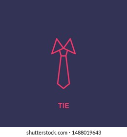 Outline tie icon.tie vector illustration. Symbol for web and mobile