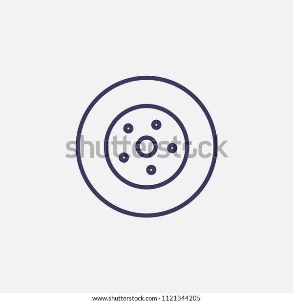 Outline\
tire icon illustration,vector auto sign\
symbol\

