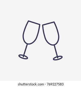 Outline toast icon illustration vector symbol 