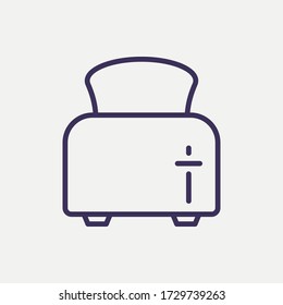 Outline toaster icon.toaster vector illustration. Symbol for web and mobile