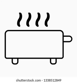 Outline toaster vector icon
