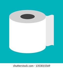 Outline toilet paper icon illustration vector symbol