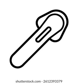 Outline of Tongue depressoron white background
