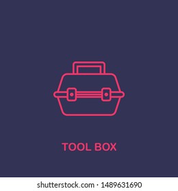 Outline Tool Box Icon.tool Box Vector Illustration. Symbol For Web And Mobile