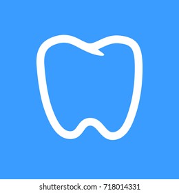 Outline tooth icon. Modern design. Vector illustration