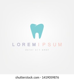 Outline tooth icon vector illustration on white background