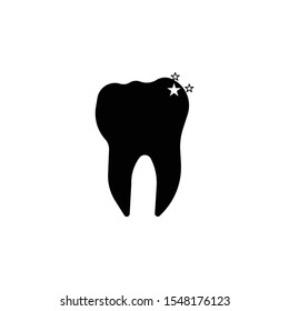 Outline tooth icon vector illustration on white background