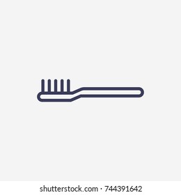 Outline toothbrush icon illustration vector symbol