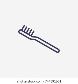 Outline toothbrush icon illustration vector symbol