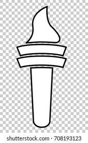 Outline, Torch, at Transparent Effect Background