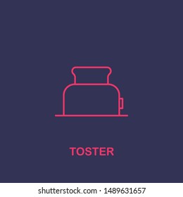 Outline toster icon.toster vector illustration. Symbol for web and mobile