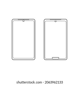 an outline of touch screen mobile phone design