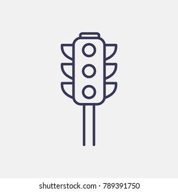 Outline traffic light  icon illustration isolated vector sign symbol