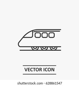 Outline train   icon illustration vector symbol