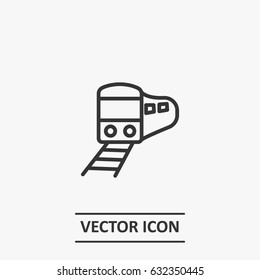 Outline train  icon illustration vector symbol