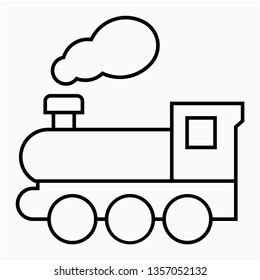 Outline Train Vector Icon Stock Vector (Royalty Free) 1357052132 ...