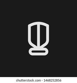 Outline trophy vector icon. Trophy illustration for web, mobile apps, design. Trophy vector symbol.