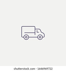 Outline truck icon.truck vector illustration. Symbol for web and mobile