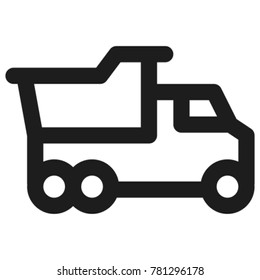 Outline Truck vector