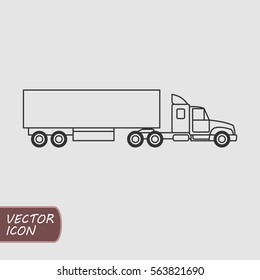 Outline Truck Vector Icon