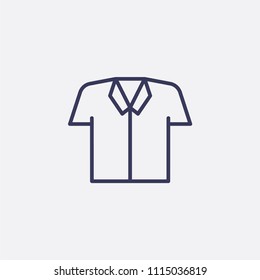 Outline t-shirt icon illustration,vector fashion sign symbol