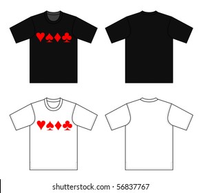 Outline t-shirt vector illustration isolated on white