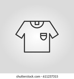Outline t-shirt web icon ilustration vector symbol
