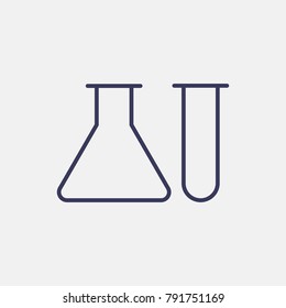 Outline tube icon illustration isolated vector sign symbol