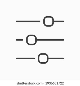 Outline tuner icon. Tuner vector illustration. Symbol for web and mobile
