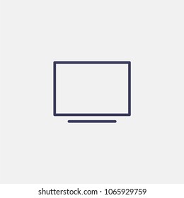Outline tv icon illustration vector symbol