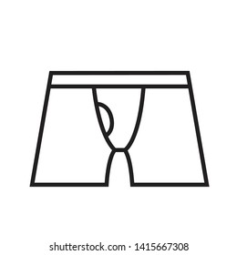 outline underwear icon isolated vector illustration stroke on white background eps 10