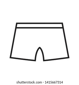 outline underwear icon isolated vector illustration stroke on white background eps 10