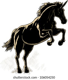 Outline of a Unicorn.