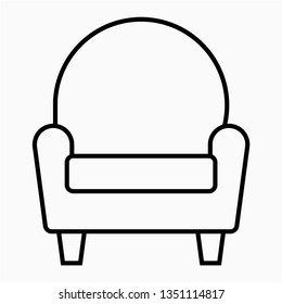 Outline upholstery vector icon