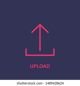 Outline upload  icon.upload  vector illustration. Symbol for web and mobile