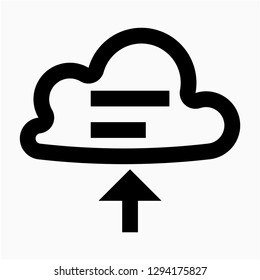 Outline upload pixel perfect vector icon